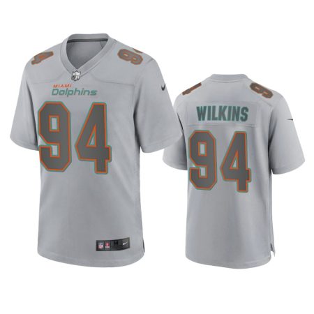 Miami Dolphins Christian Wilkins Gray Atmosphere Fashion Game Jersey