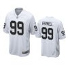 Las Vegas Raiders Clelin Ferrell White Game Jersey 3 clelin ferrell raiders white game jersey