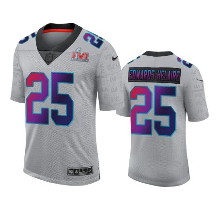 Kansas City Chiefs Clyde Edwards-Helaire Gray Super Bowl LVI Limited Jersey