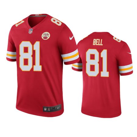 Kansas City Chiefs Blake Bell Red Color Rush Legend Jersey