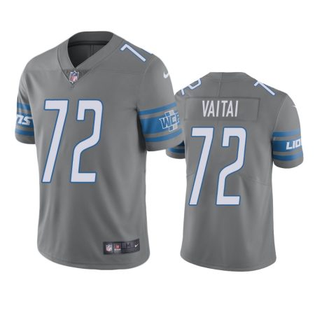 Color Rush Limited Detroit Lions Halapoulivaati Vaitai Steel Jersey