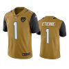 Color Rush Limited Jacksonville Jaguars Travis Etienne Gold Jersey 2 color rush limited travis etienne jaguars gold jersey