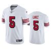 Color Rush Limited San Francisco 49ers Trey Lance White Jersey 3 color rush limited trey lance 49ers white jersey