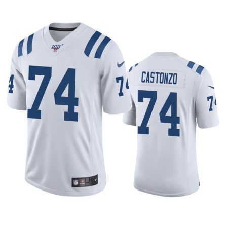 Indianapolis Colts Anthony Castonzo White 100th Season Vapor Limited Jersey