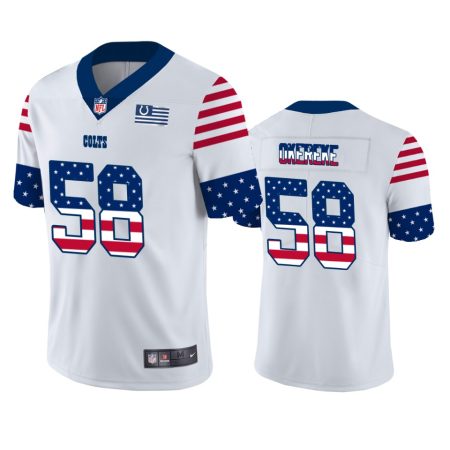 Bobby Okereke Indianapolis Colts White Independence Day Stars & Stripes Jersey
