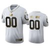 Custom Colts White 100th Season Golden Edition Jersey 2 colts custom white golden edition 100th season jersey