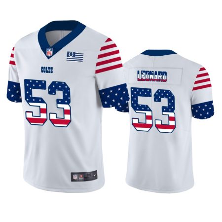 Darius Leonard Indianapolis Colts White Independence Day Stars & Stripes Jersey