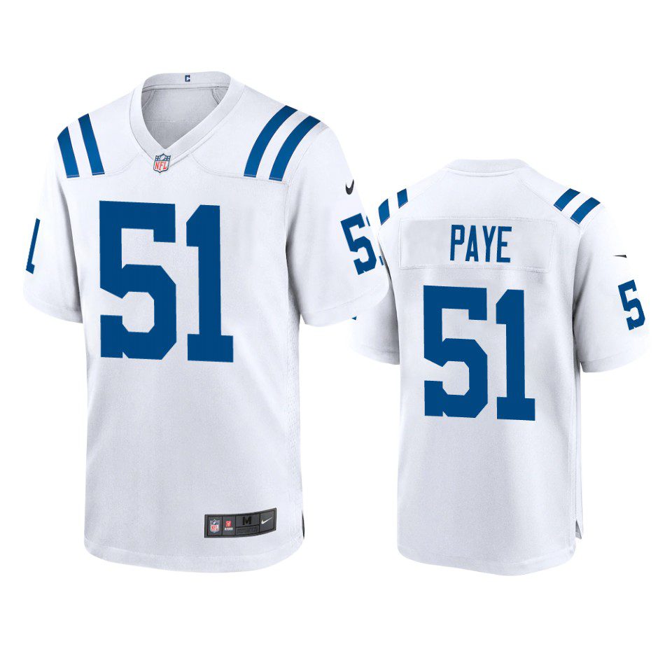 Indianapolis Colts Kwity Paye White Game Jersey 1 colts kwity paye white game jersey 0a