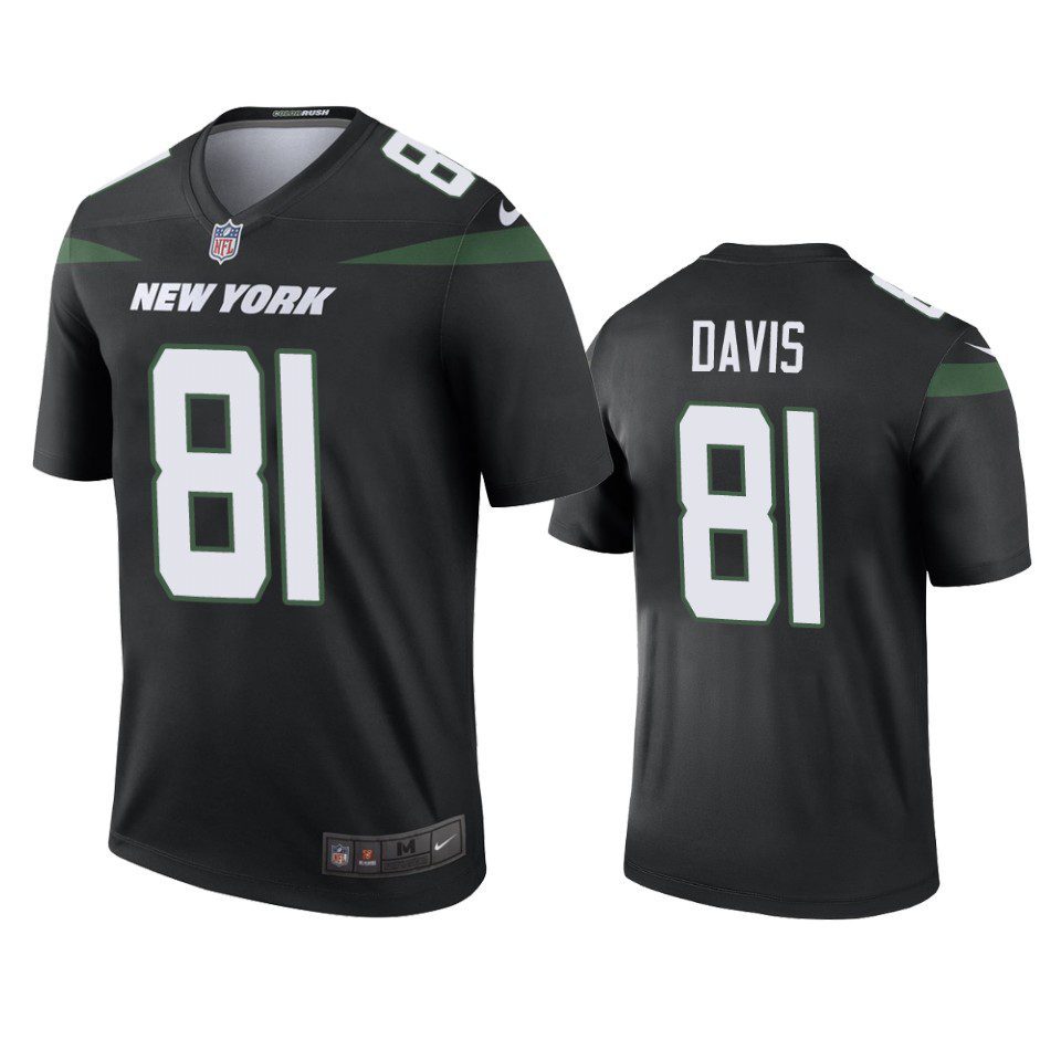 New York Jets Corey Davis Black Color Rush Legend Jersey 1 corey davis color rush legend jets black jersey