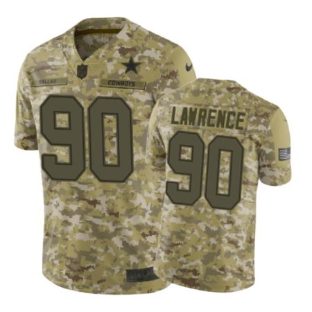 Dallas Cowboys #90 2018 Salute to Service Demarcus Lawrence Jersey Camo -Nike Limited