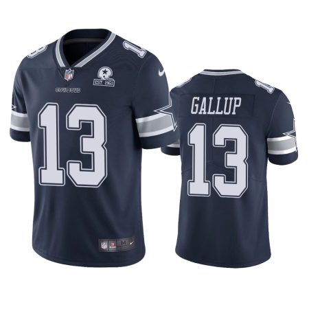Dallas Cowboys Michael Gallup Navy 60th Anniversary Vapor Limited Jersey