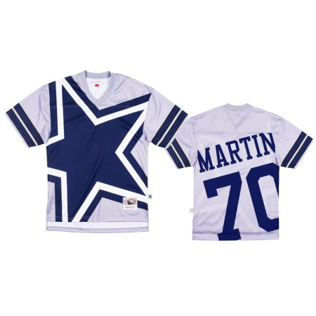Dallas Cowboys Zack Martin Mitchell & Ness Gray Big Face Jersey - Men's