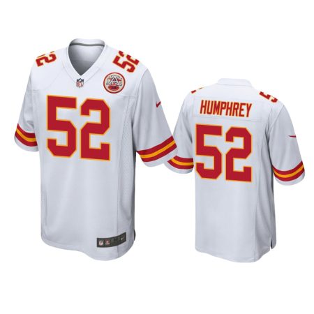 Kansas City Chiefs Creed Humphrey White Game Jersey
