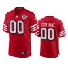 San Francisco 49ers Custom Scarlet 75th Anniversary Jersey 3 custom 49ers scarlet 75th anniversary jersey