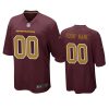 Washington Football Team Custom Burgundy Alternate Game Jersey 3 custom washington football team burgundy alternate game jersey