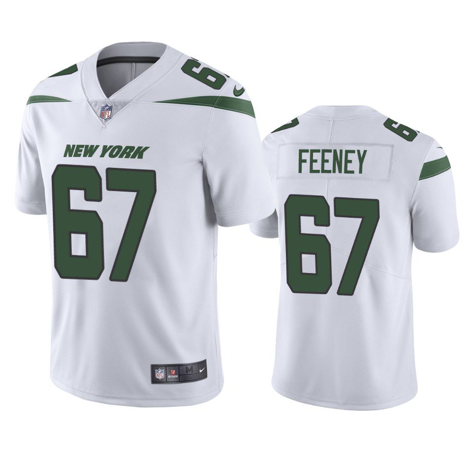 Dan Feeney New York Jets White Vapor Limited Jersey 1 dan feeney jets white vapor jersey