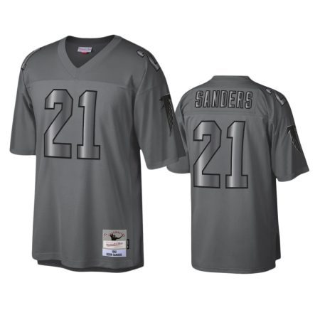 Atlanta Falcons Deion Sanders 1992 Charcoal Metal Legacy Retired Player Jersey