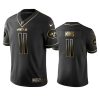 Denzel Mims Jets Black Golden Edition Vapor Limited Jersey 2 denzel mims jets black golden edition jersey