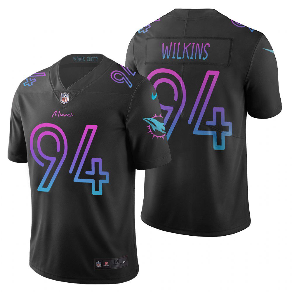 Christian Wilkins Miami Dolphins Black City Edition Vapor Limited Jersey 1 dolphins christian wilkins black city edition jersey