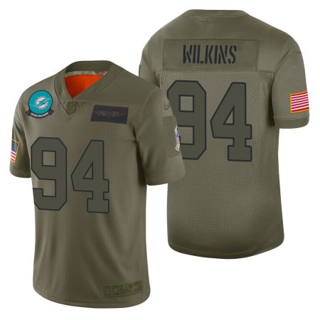 Miami Dolphins Christian Wilkins Camo 2019 Salute to Service Limited Jersey