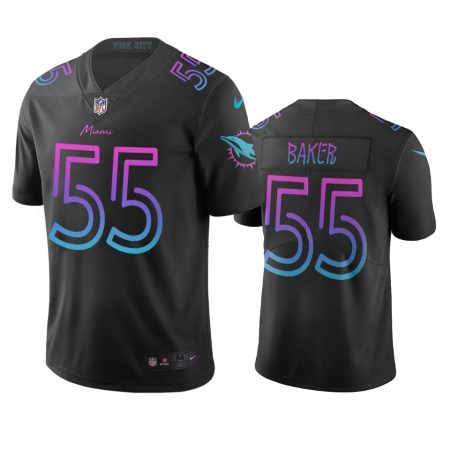 Jerome Baker Miami Dolphins Black City Edition Vapor Limited Jersey