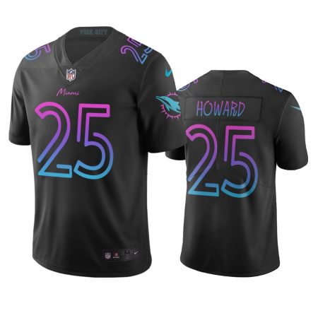 Xavien Howard Miami Dolphins Black City Edition Vapor Limited Jersey