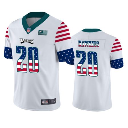 Brian Dawkins Philadelphia Eagles White Independence Day Stars & Stripes Jersey