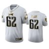 Jason Kelce Eagles White 100th Season Golden Edition Jersey 3 eagles jason kelce white golden edition 100th season jersey