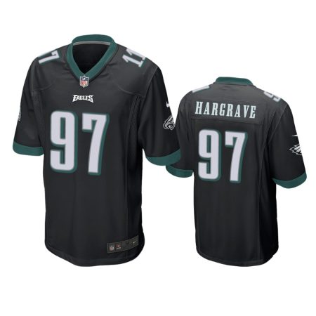 Philadelphia Eagles Javon Hargrave Black Game Jersey