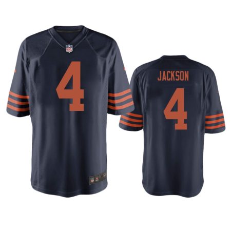 Chicago Bears Eddie Jackson Navy Throwback Game Jersey