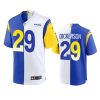 Los Angeles Rams Eric Dickerson 2021 Royal White Split Game Jersey 2 eric dickerson rams royal white split game jersey