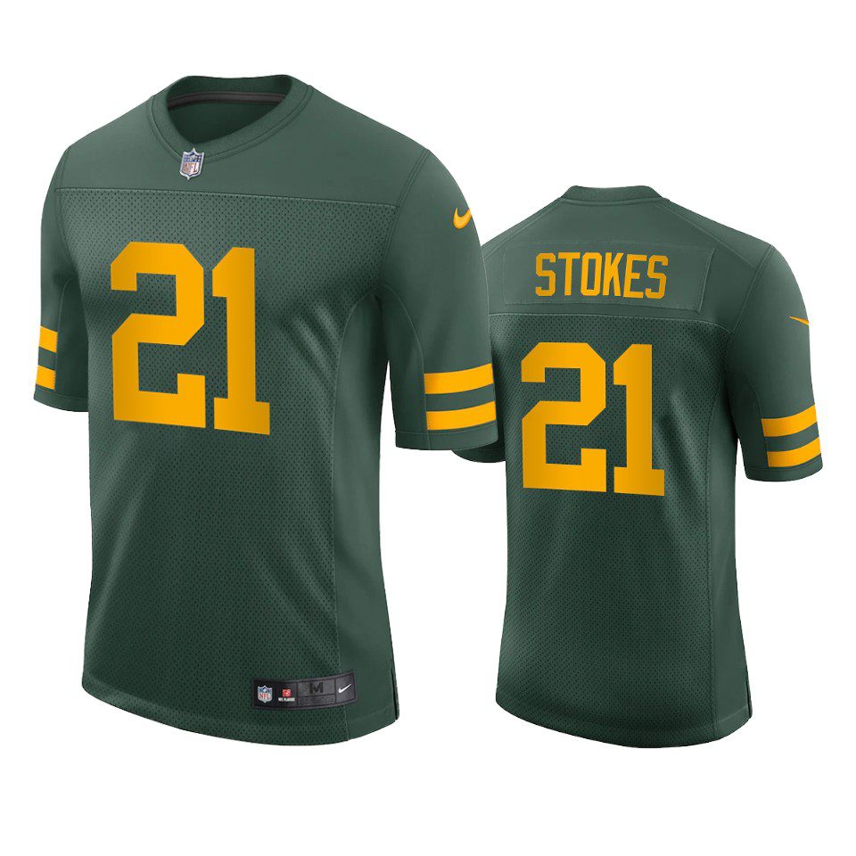 Eric Stokes Green Bay Packers Green Vapor Limited Jersey 1 eric stokes packers green vapor jersey