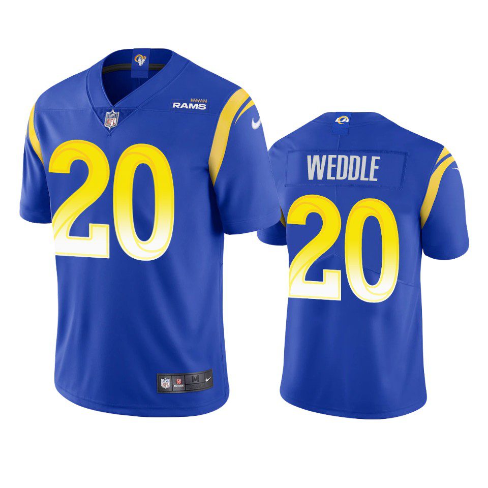 Eric Weddle Los Angeles Rams Royal Vapor Limited Jersey 1 eric weddle rams royal vapor jersey