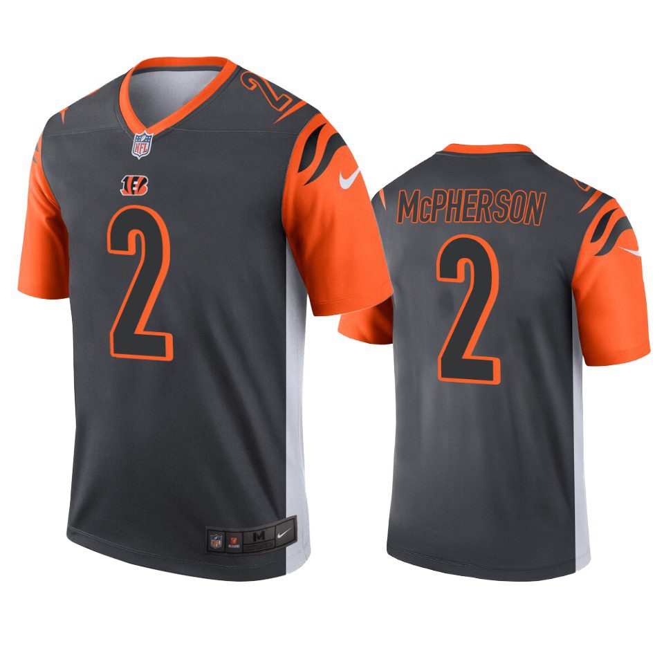 Cincinnati Bengals Evan McPherson Silver Inverted Legend Jersey 1 evan mcpherson bengals silver inverted legend jersey