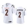 Cincinnati Bengals Evan McPherson White Game Jersey 2 evan mcpherson bengals white game jersey