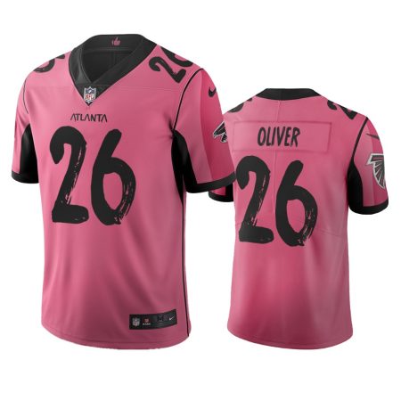 Atlanta Falcons Isaiah Oliver Pink City Edition Vapor Limited Jersey