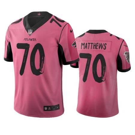 Atlanta Falcons Jake Matthews Pink City Edition Vapor Limited Jersey