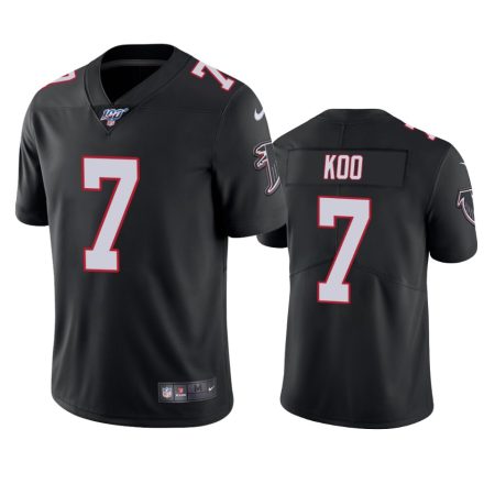 Atlanta Falcons Younghoe Koo Black 100th Season Vapor Limited Jersey
