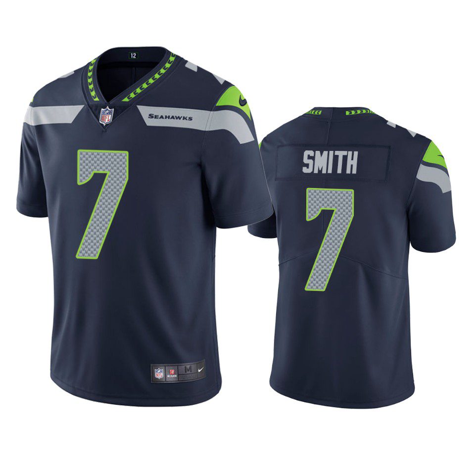 Geno Smith Seattle Seahawks College Navy Vapor Limited Jersey 1 geno smith seahawks college navy vapor jersey