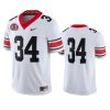 Georgia Bulldogs #34 White Limited 1980 National Champions 40th Anniversary Jersey 2 georgia bulldogs 34 white limited jersey