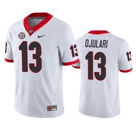Georgia Bulldogs Azeez Ojulari White Game College Football Jersey