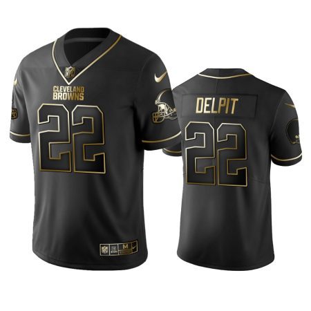 Browns Grant Delpit Black Golden Edition Vapor Limited Jersey
