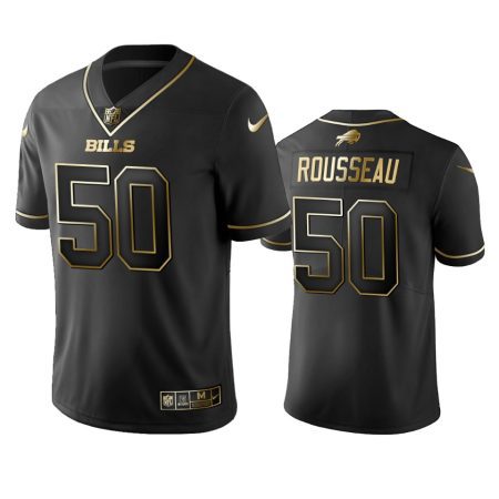 Bills Gregory Rousseau Black Golden Edition Vapor Limited Jersey