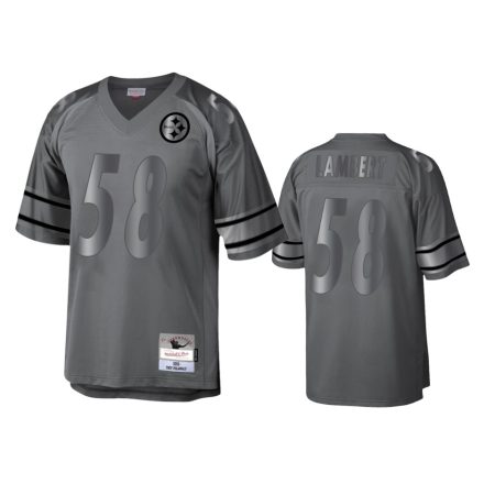 Pittsburgh Steelers Jack Lambert 2005 Charcoal Throwback Metal Legacy Jersey