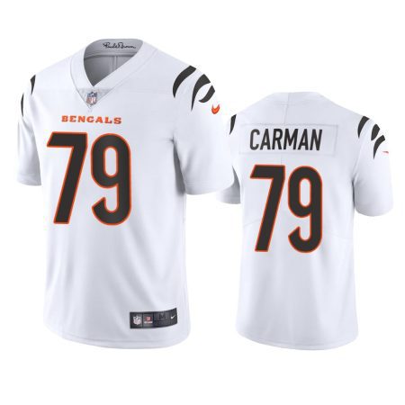 Cincinnati Bengals Jackson Carman White Vapor Limited Jersey