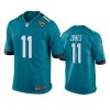 Jacksonville Jaguars Marvin Jones Teal Game Jersey 3 jaguars marvin jones teal game jersey