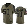 Jacksonville Jaguars Telvin Smith Olive 2021 Salute To Service Limited Jersey 3 jaguars telvin smith olive limited 2021 salute to service jersey