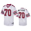 Atlanta Falcons Jake Matthews 1989 White Authentic Throwback Jersey 3 jake matthews falcons white authentic throwback jersey