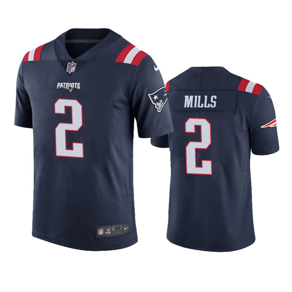 Color Rush Limited New England Patriots Jalen Mills Navy Jersey 1 jalen mills patriots color rush limited navy jersey