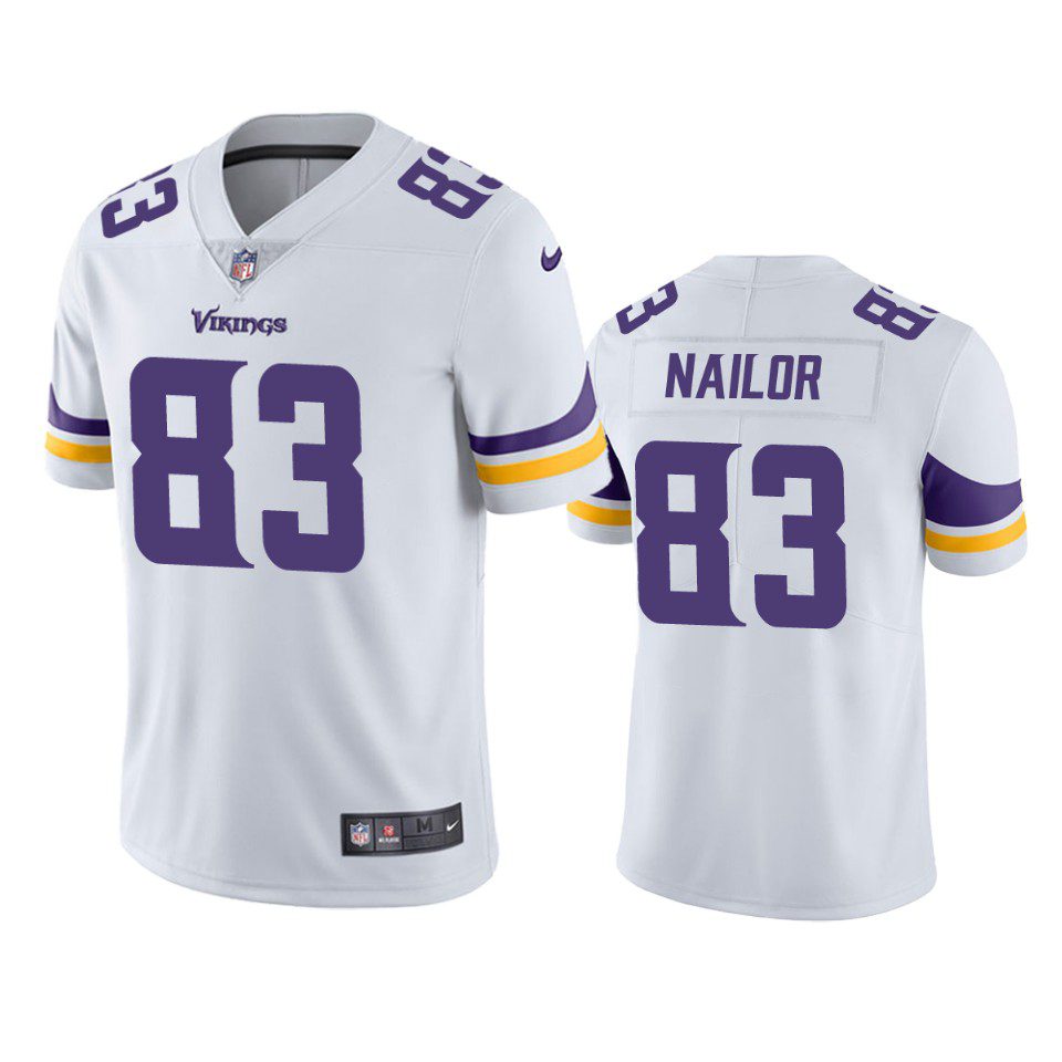 Jalen Nailor Minnesota Vikings White Vapor Limited Jersey 1 jalen nailor vikings white vapor jersey